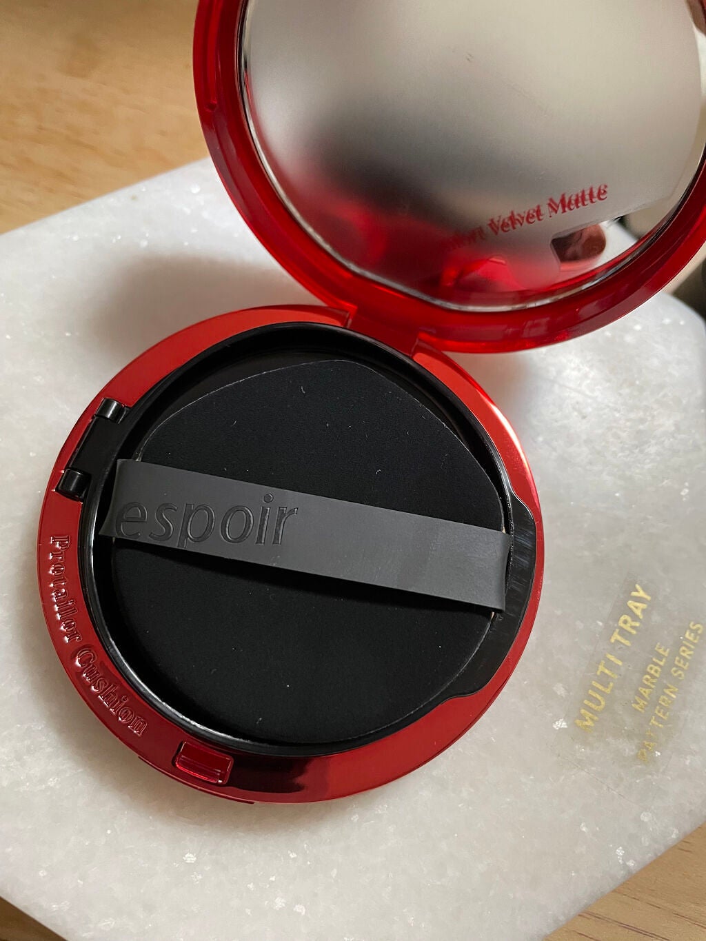 プロテーラービーベルベットカバークッション/espoir/クッションファンデーションを使ったクチコミ(2枚目)