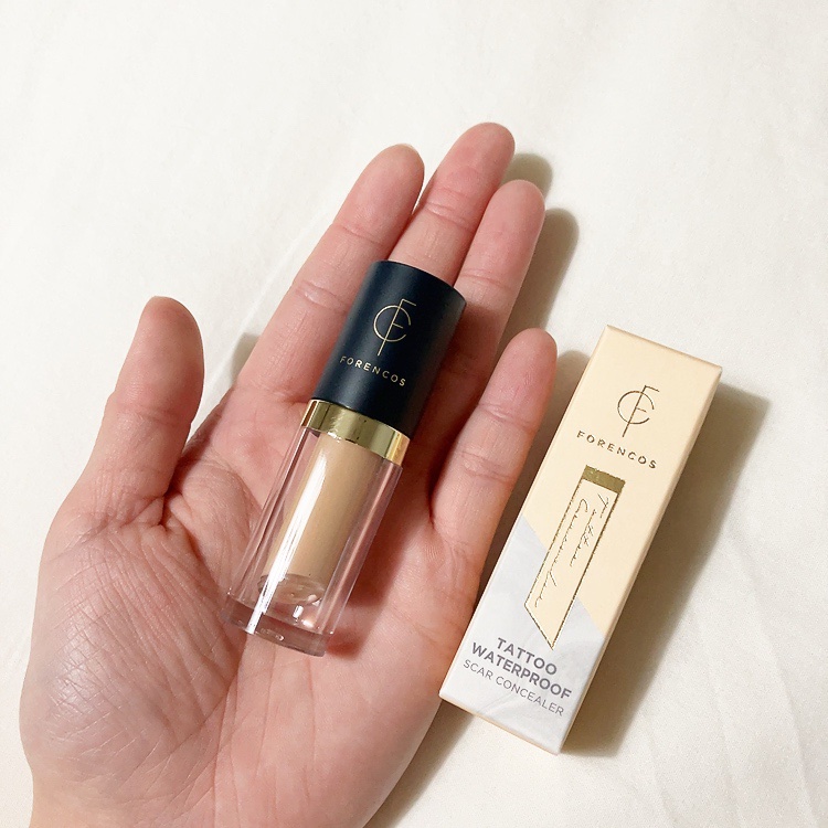 タトゥーウォータープルーフスカーコンシーラー 02 ナチュラルベージュ/フォレンコス/リキッドコンシーラーを使ったクチコミ（2枚目）