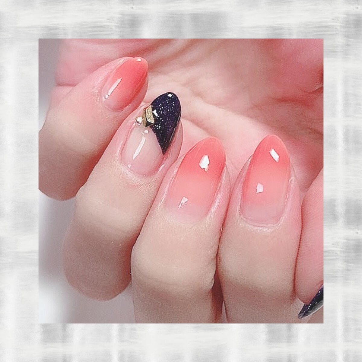 ACネイルエナメル 022 スターネイビー/セリア/マニキュアを使ったクチコミ（2枚目）