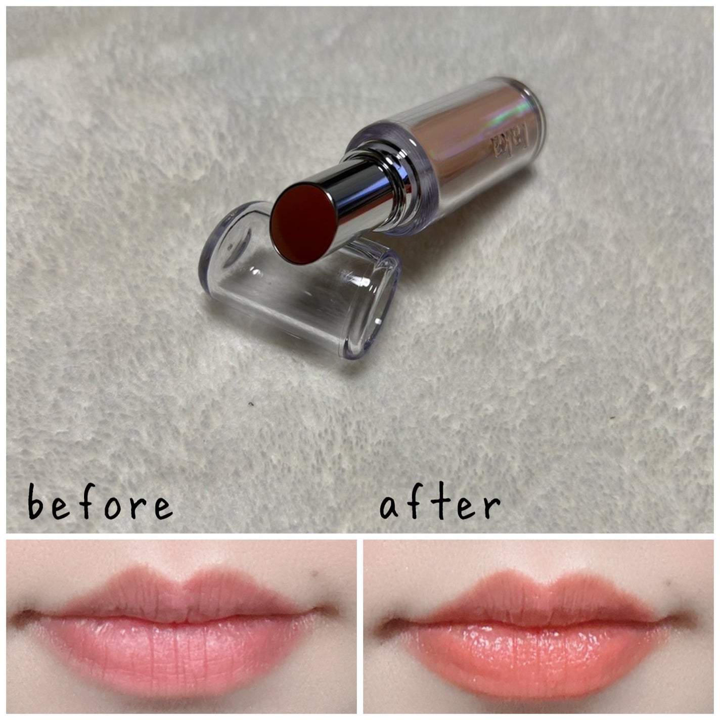 ボンディンググロウリップスティック/Laka/口紅を使ったクチコミ(3枚目)