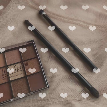 UR GLAM　DUO EYESHADOW BRUSH B（デュオアイシャドウブラシB）/U R GLAM/メイクブラシを使ったクチコミ（1枚目）