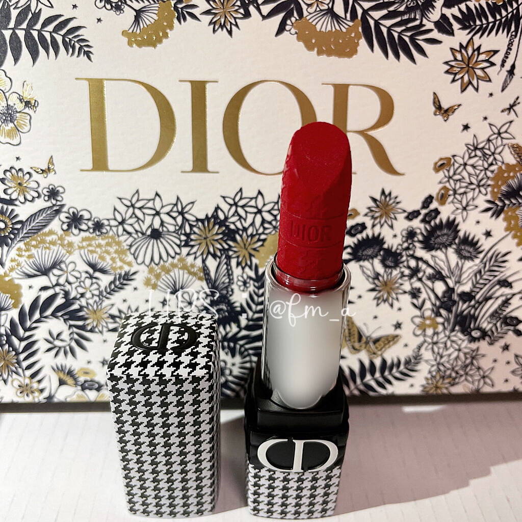 ルージュ ディオール 999V ベルベット<ニュー ルック エディション>（生産終了）/Dior/口紅を使ったクチコミ（1枚目）
