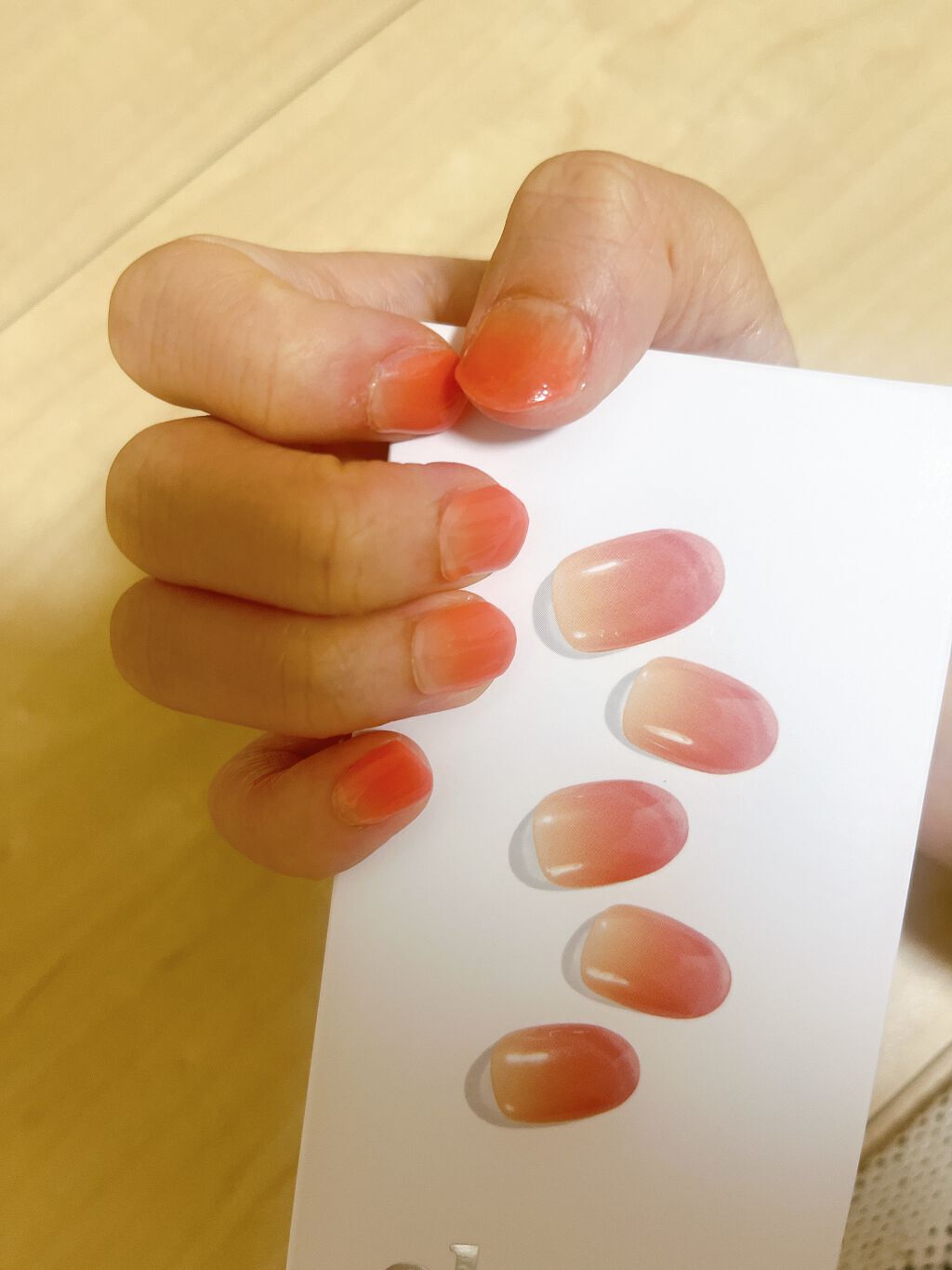 セミキュアジェルネイル(ハンド)/ohora/ネイルシールを使ったクチコミ(1枚目)