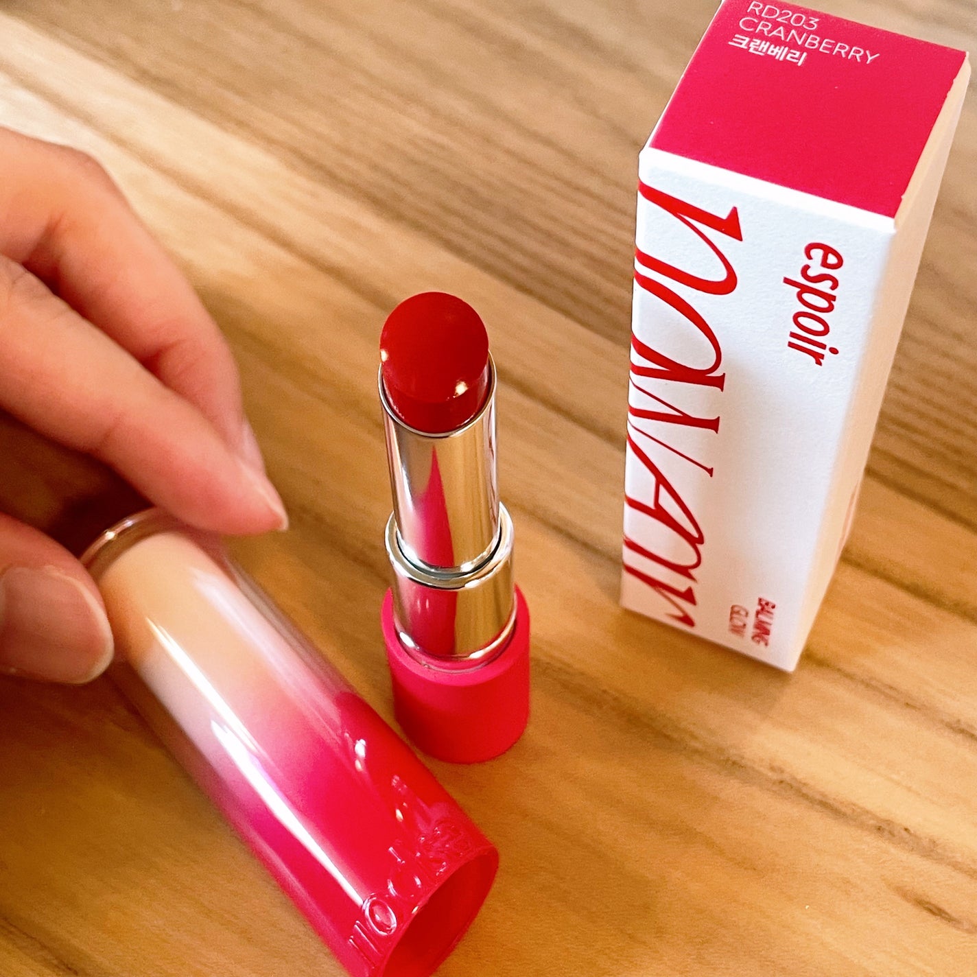 ノーウェアリップスティック バーミンググロー/espoir/口紅を使ったクチコミ(2枚目)