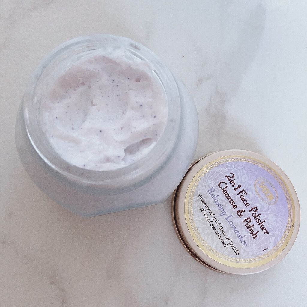 フェイスポリッシャー リラクシング(ラベンダー)/SABON/スクラブ・ゴマージュを使ったクチコミ(3枚目)