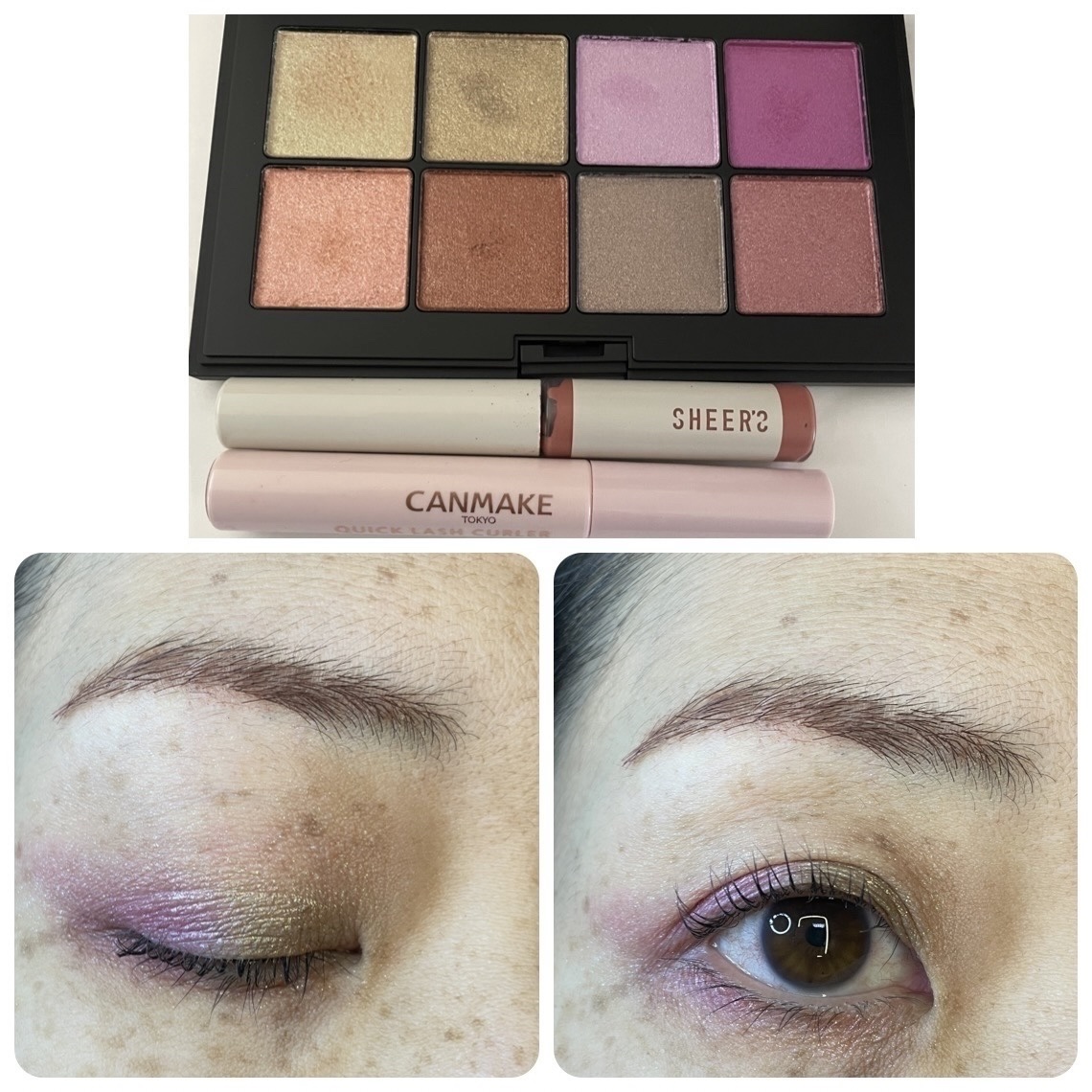 ダンシング ディメンションズ アイシャドウパレット/RMK/アイシャドウパレットを使ったクチコミ（1枚目）