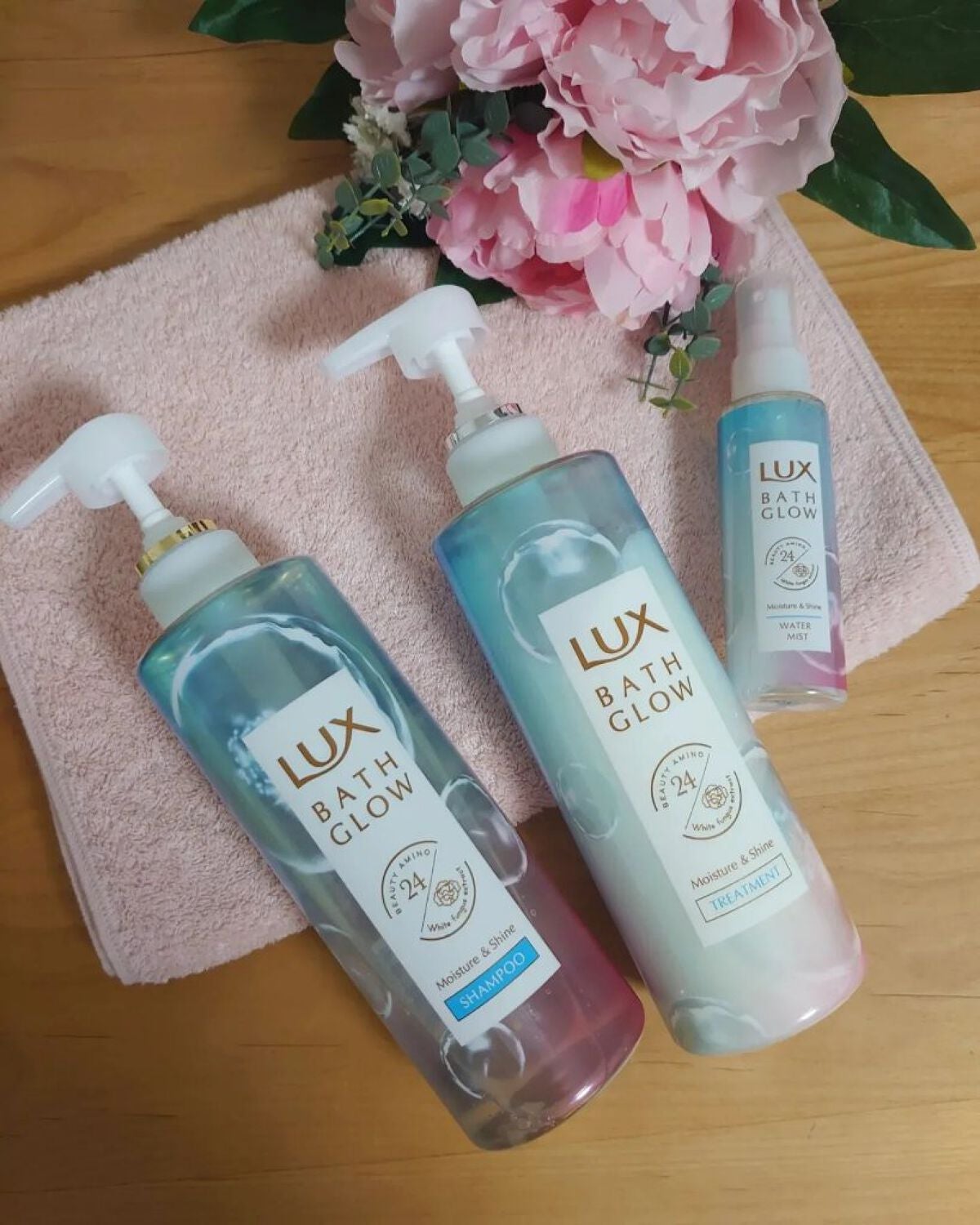 バスグロウ モイスチャー&シャイン シャンプー/トリートメント/LUX/市販シャンプーを使ったクチコミ(1枚目)