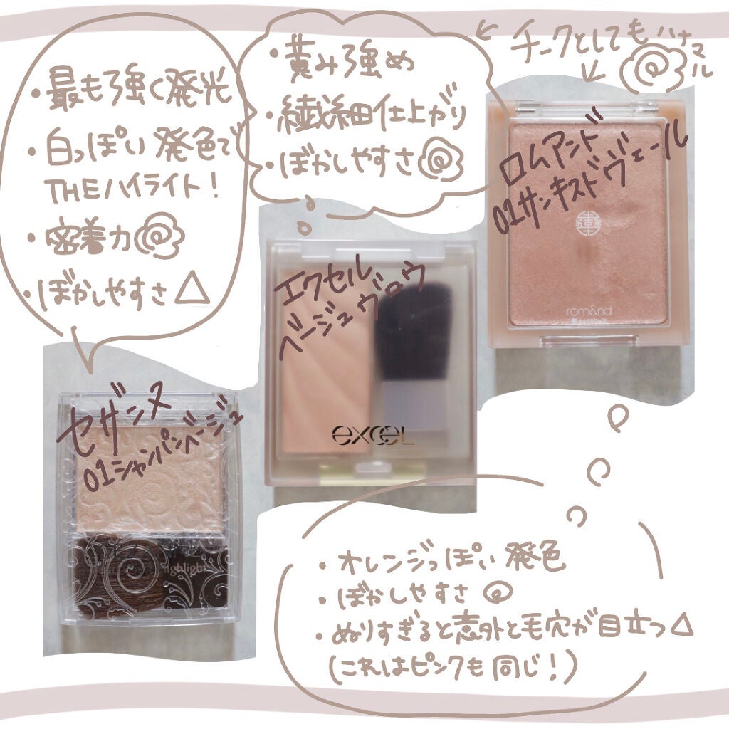 パールグロウハイライト/CEZANNE/パウダーハイライトを使ったクチコミ(9枚目)