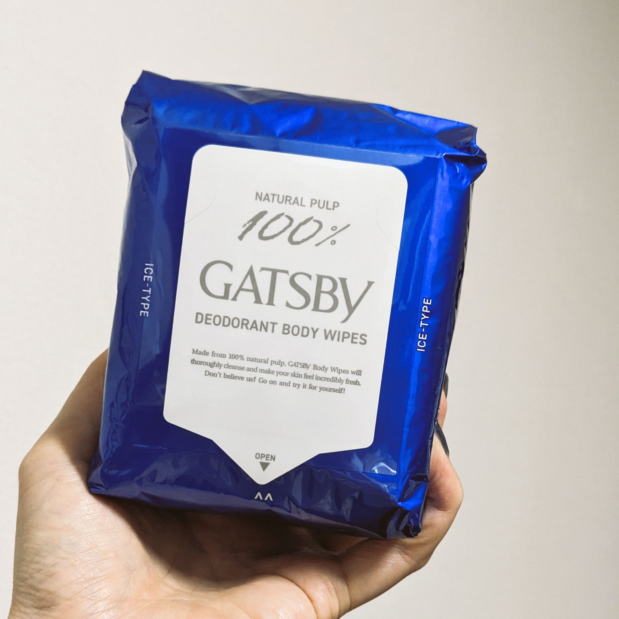 アイスデオドラント ボディペーパー フローズンサイダー/ギャツビー/ボディシートを使ったクチコミ（2枚目）