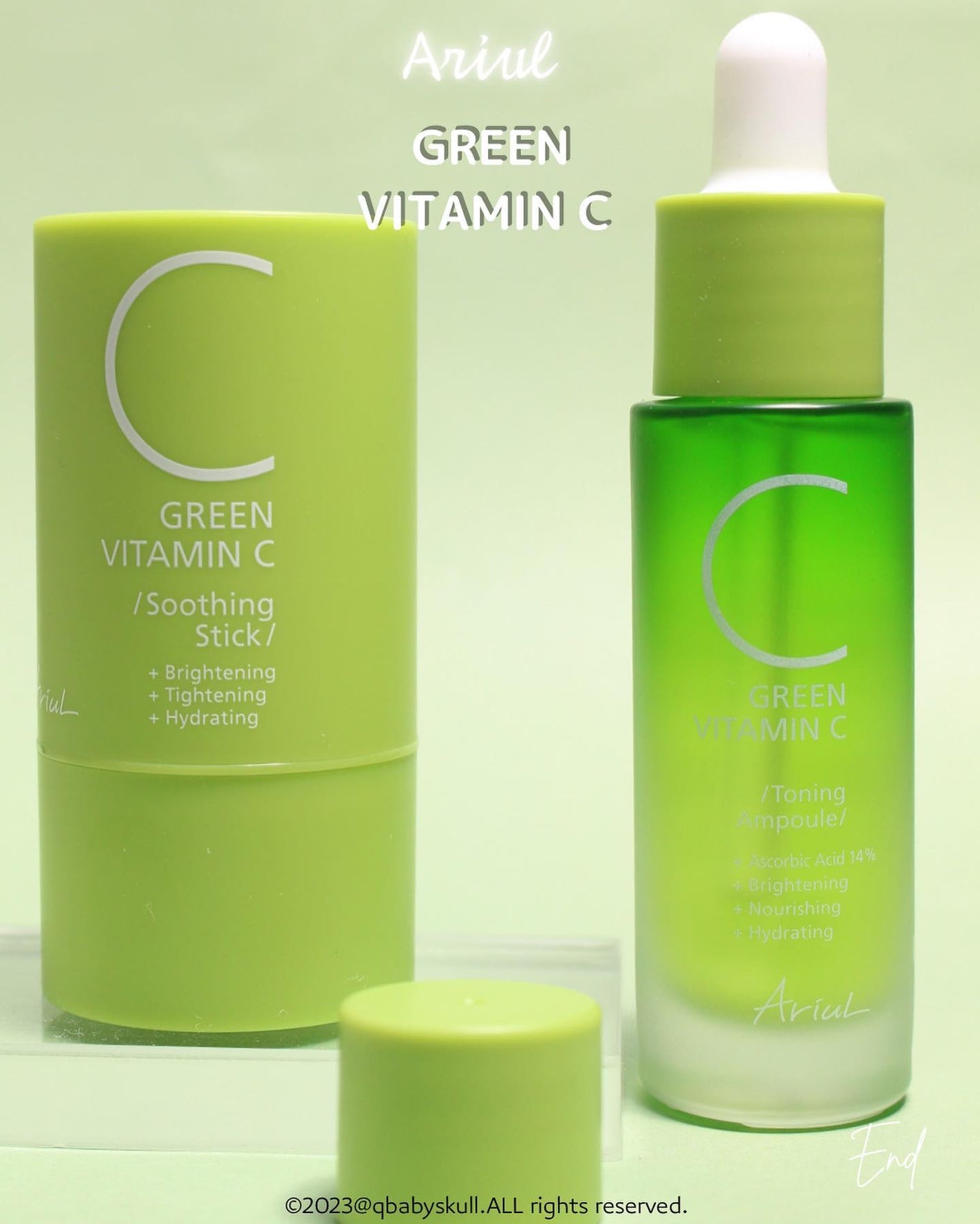 アリウル グリーンビタミンC トーニングセラム(アンプル)/Ariul/美容液を使ったクチコミ(10枚目)