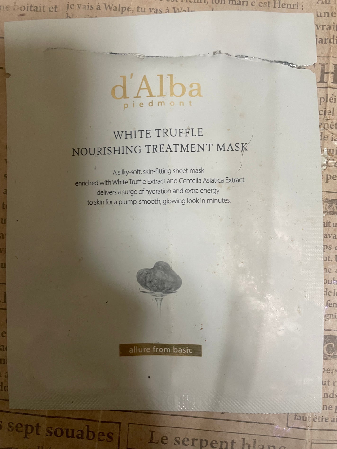 ホワイトトリュフナリシングトリートメントマスク/ダルバ/シートマスク・パックを使ったクチコミ(1枚目)