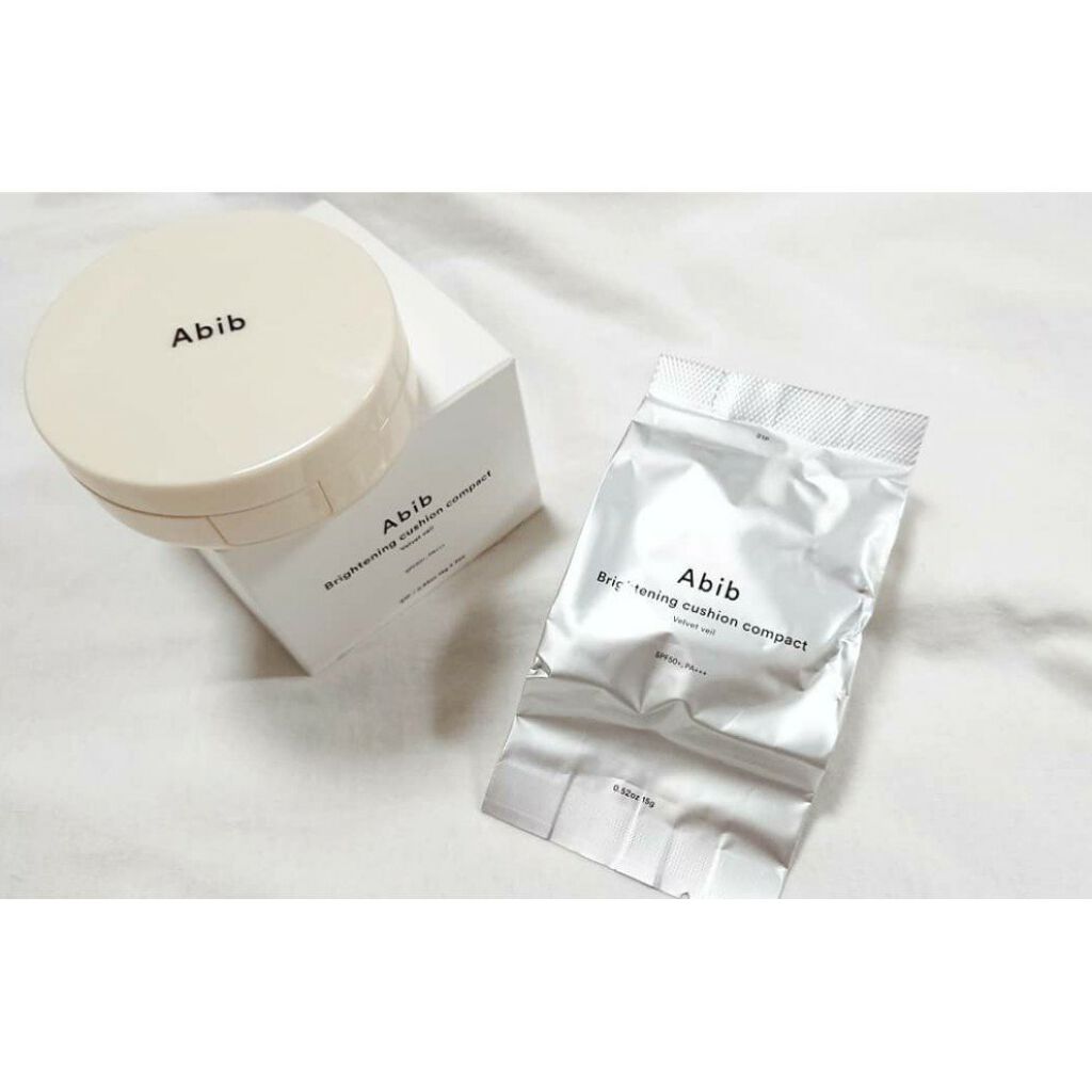 ブライトクッションコンパクトベルベット 21P/Abib /クッションファンデーションを使ったクチコミ（3枚目）
