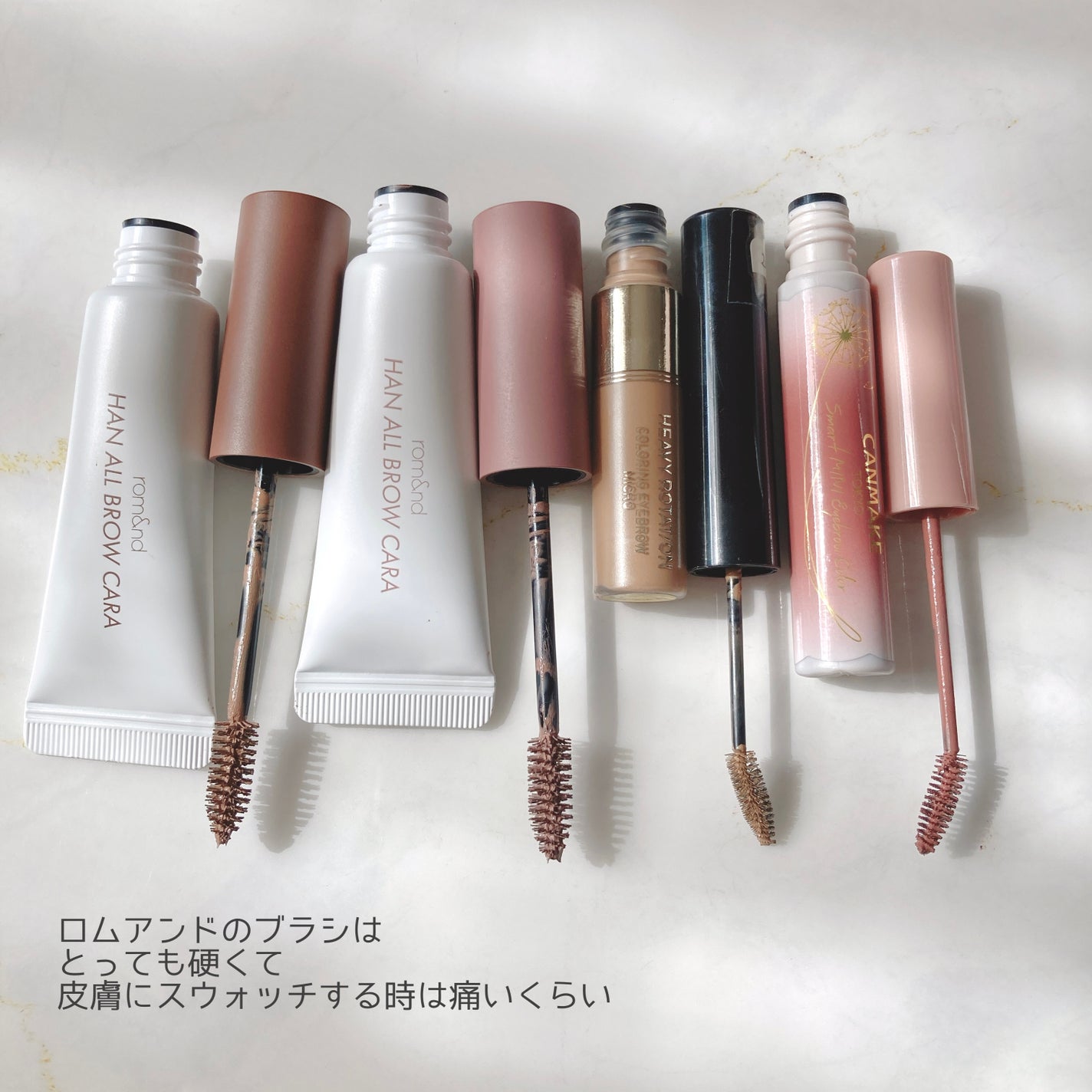 カラーリングアイブロウ マイクロ/ヘビーローテーション/眉マスカラを使ったクチコミ(2枚目)