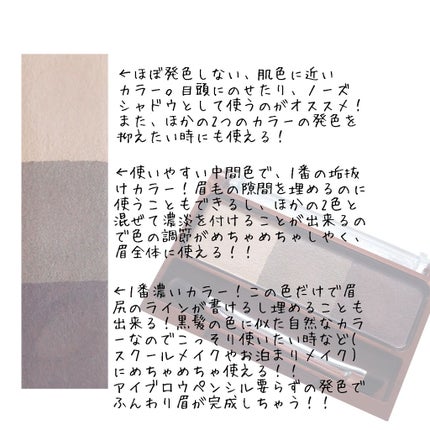 ノーズ&アイブロウパウダー/CEZANNE/パウダーアイブロウを使ったクチコミ(2枚目)