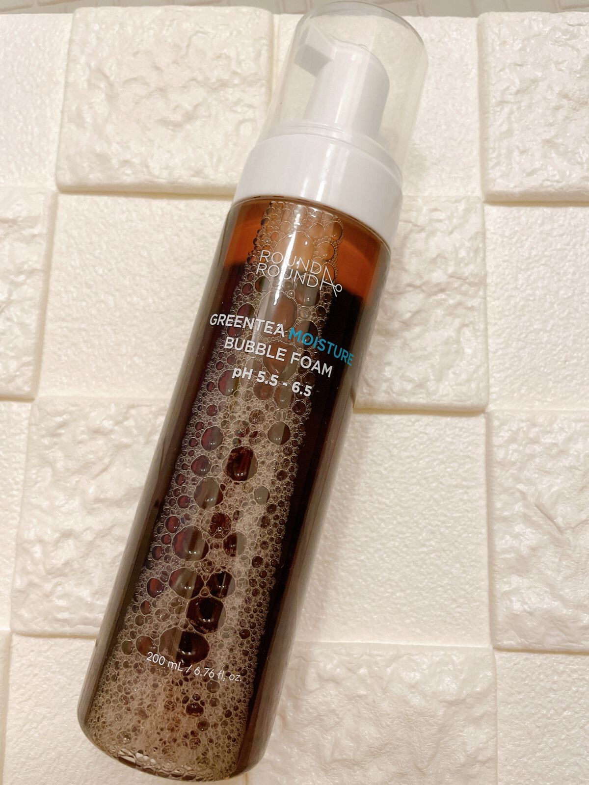 グリーンティーモイスチャーバブルフォーム/ラウンドアラウンド/泡洗顔を使ったクチコミ(3枚目)