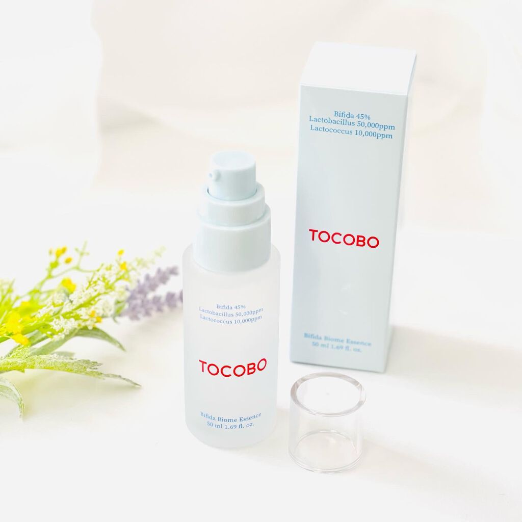 TOCOBO ビフィダバイオームエッセンスのクチコミ「肌のバリア強化、バランス調節、活力UPにおすすめ！
高含量の乳酸菌発酵成分も配合されています🙌.....」（1枚目）
