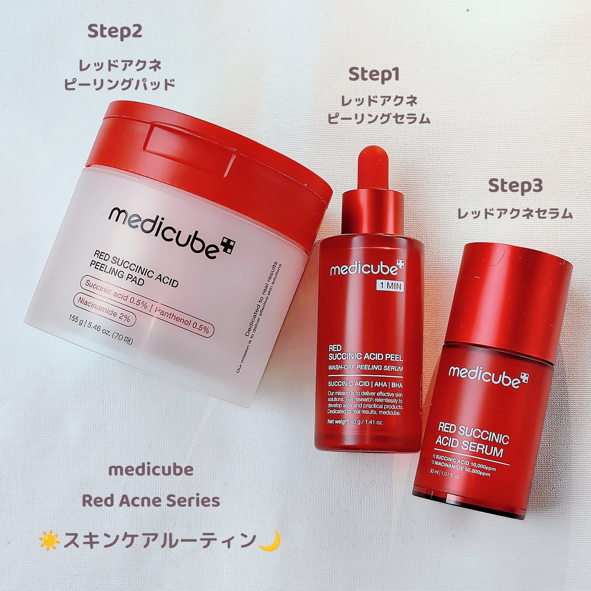 レッドアクネピーリングセラム/MEDICUBE/美容液を使ったクチコミ（2枚目）