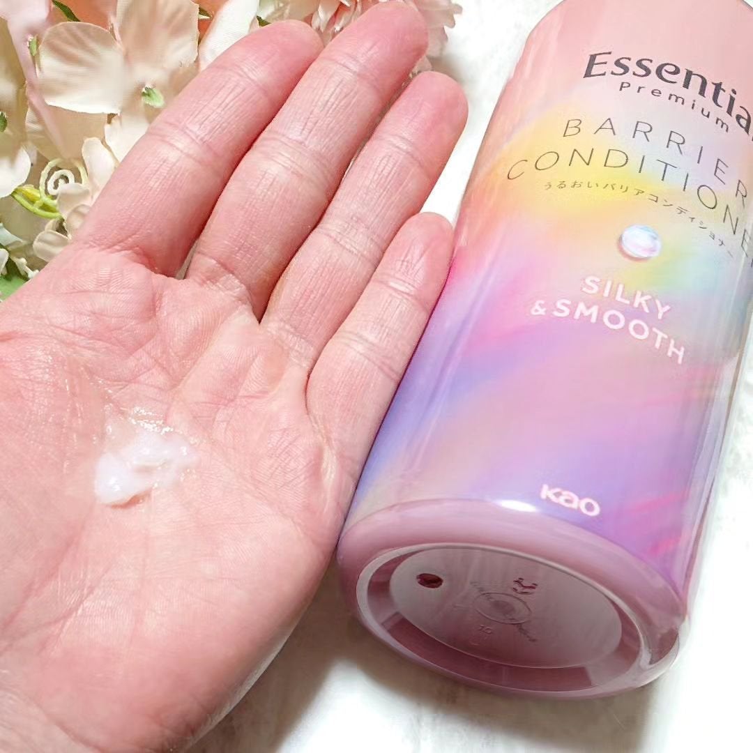 エッセンシャルプレミアム バリアシャンプー・コンディショナー シルキー&スムース/エッセンシャル/市販シャンプーを使ったクチコミ(4枚目)