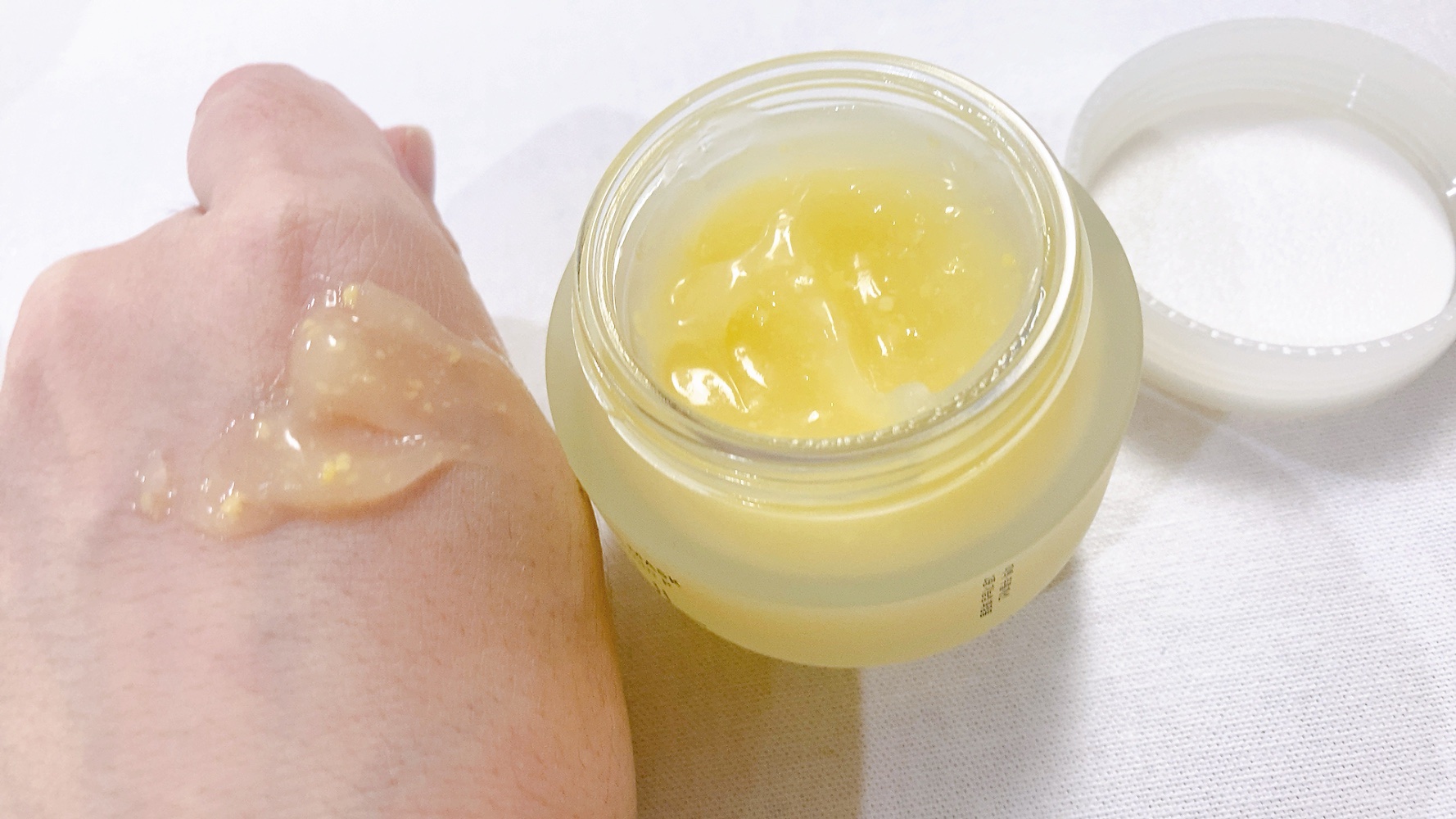 月光ゆず睡眠パック/HANYUL(ハンユル)/フェイスクリームを使ったクチコミ（2枚目）