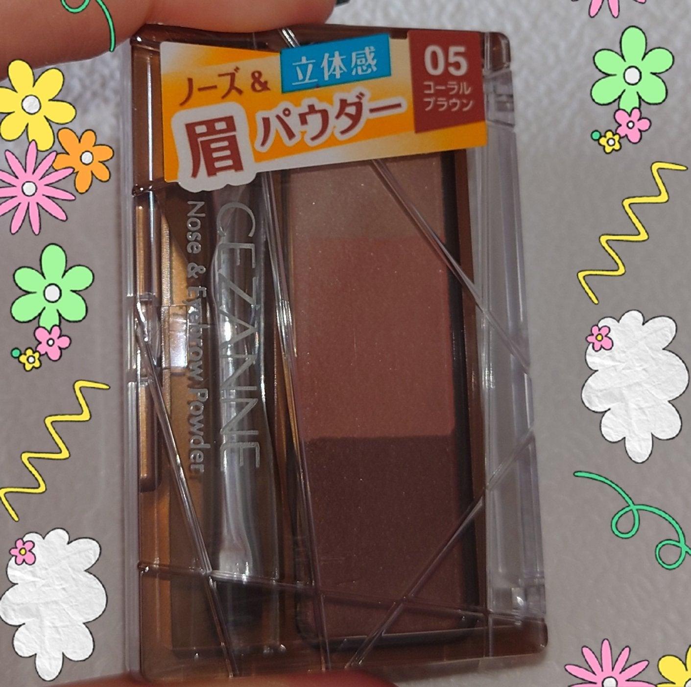 ノーズ&アイブロウパウダー/CEZANNE/パウダーアイブロウを使ったクチコミ(1枚目)