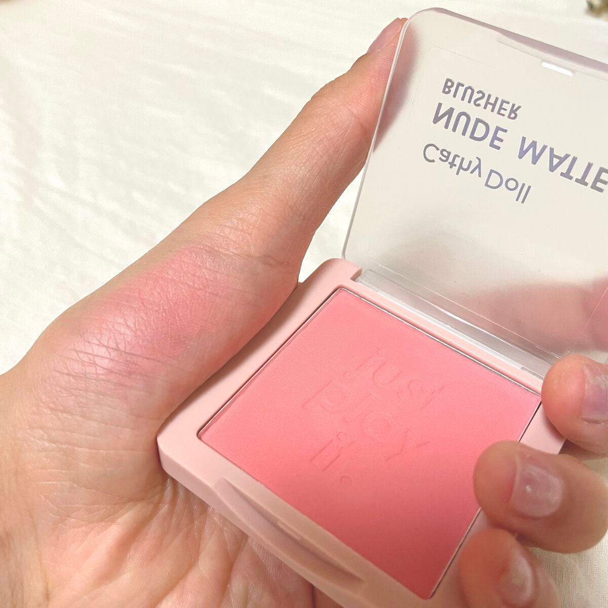 ヌードマットブラッシャー/CathyDoll/パウダーチークを使ったクチコミ(2枚目)