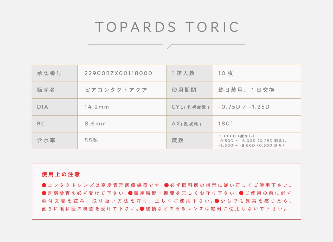 TOPARS TORIC 1day TOPARDS