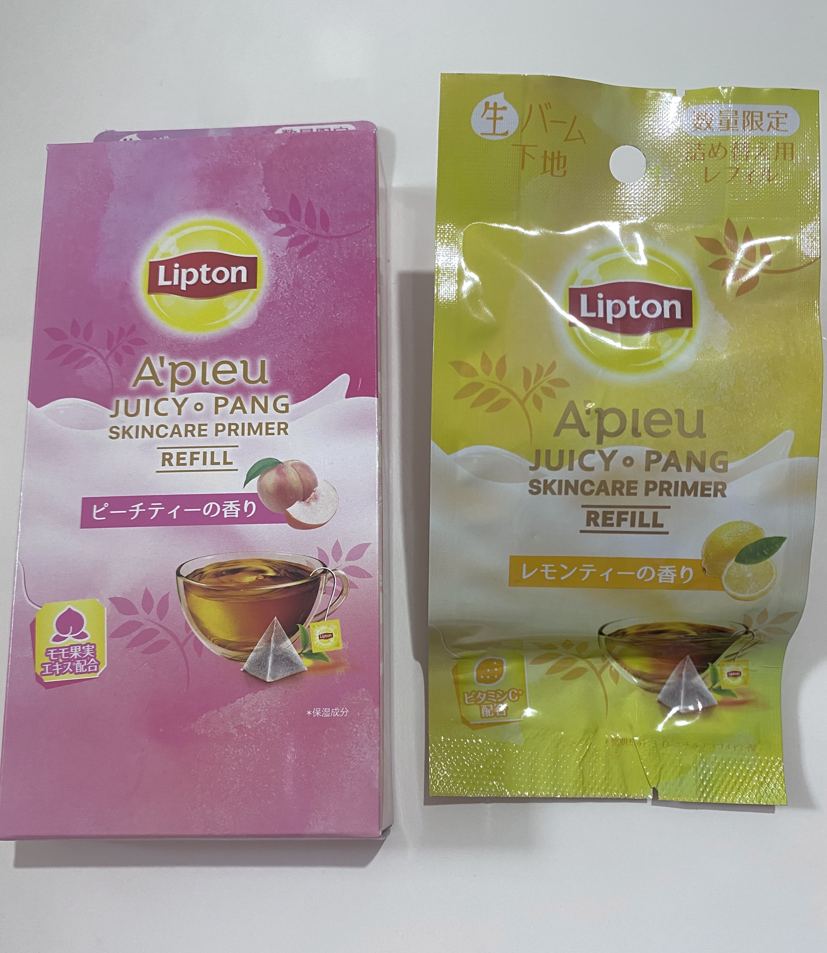 ジューシーパン スキンケアプライマー LT レフィル(レモンティーの香り)(限定)/A’pieu/化粧下地を使ったクチコミ（1枚目）