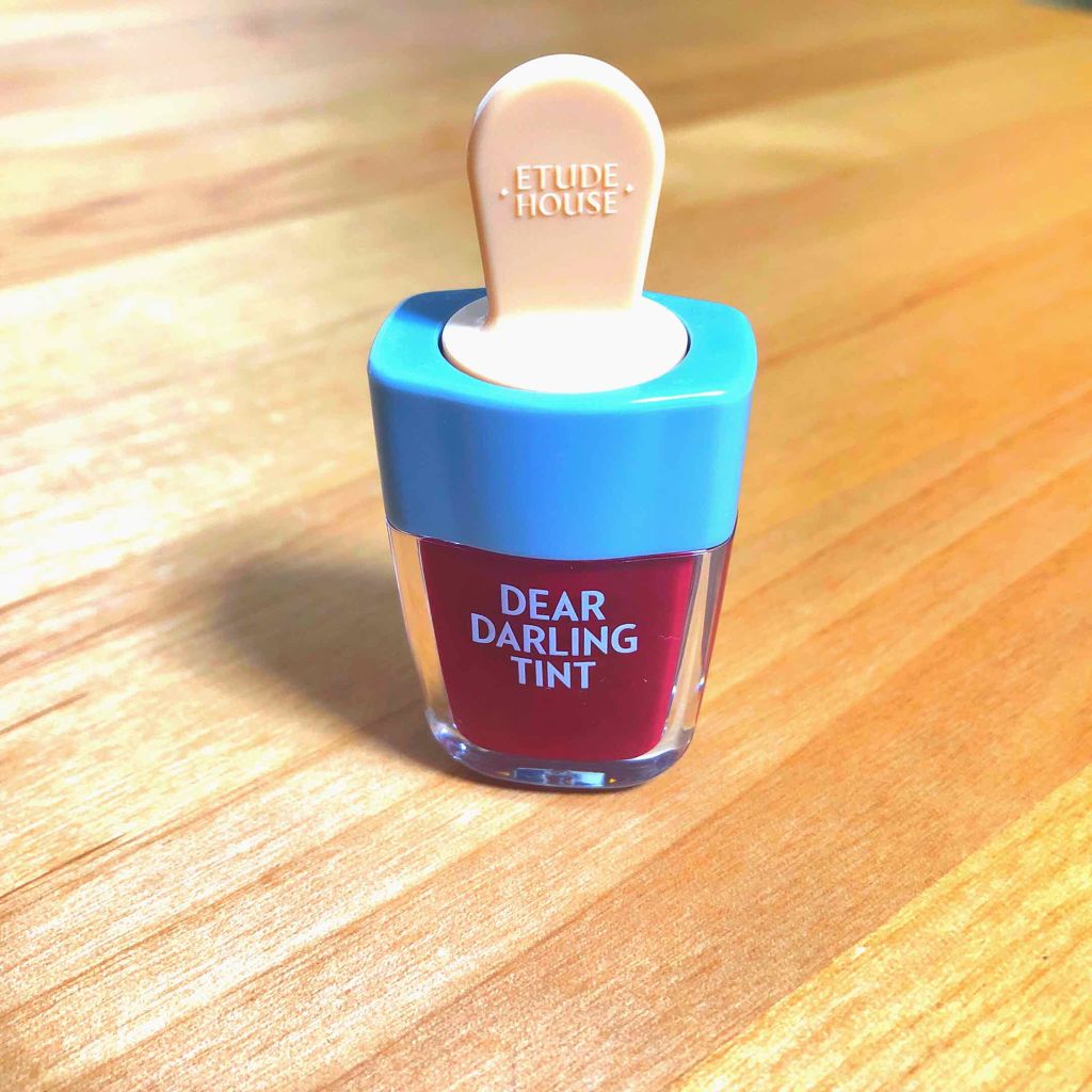 ディアダーリン ウォータージェルティント （アイスティント）/ETUDE/口紅を使ったクチコミ（2枚目）