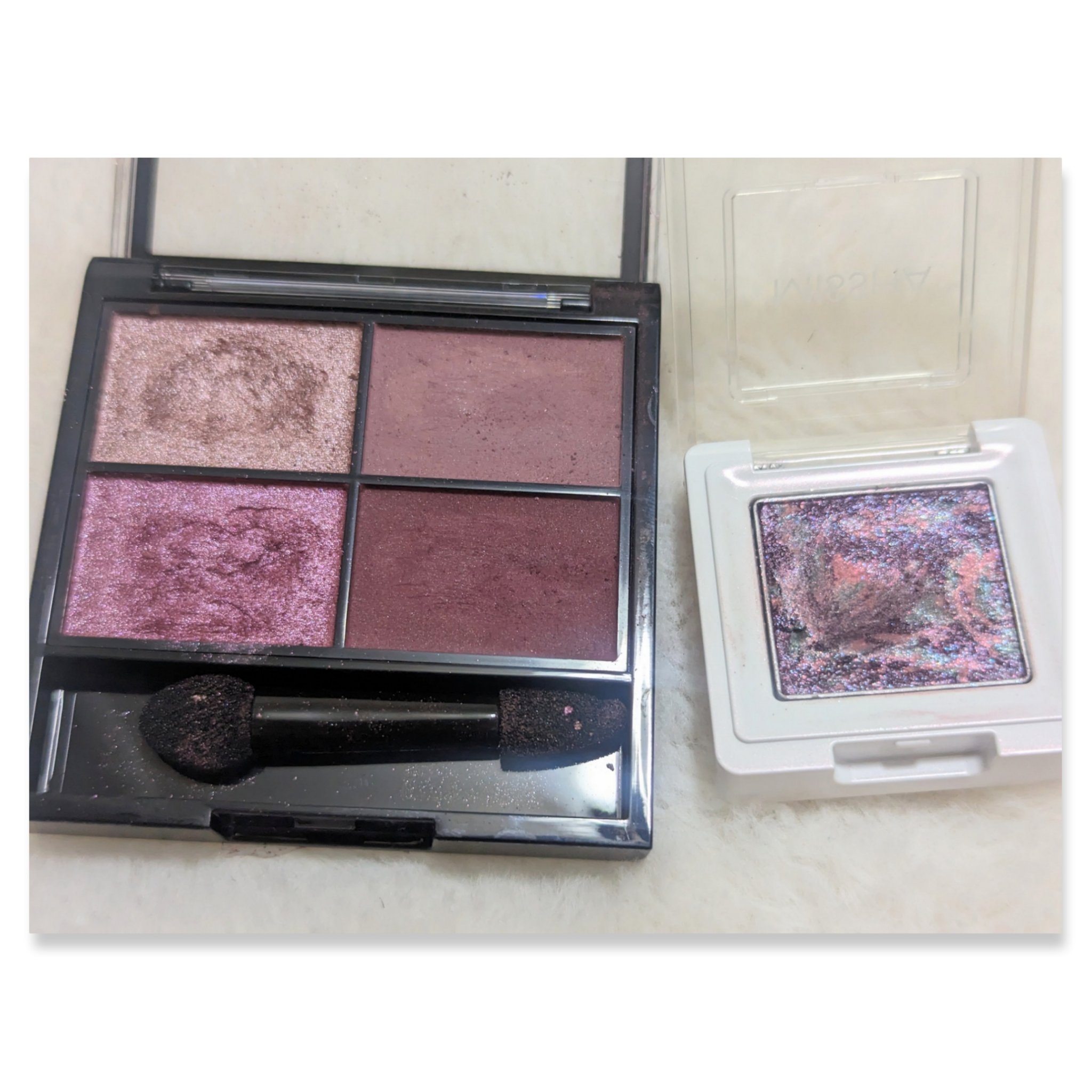 グリッタープリズム シャドウ マーブル/MISSHA/単色アイシャドウを使ったクチコミ（3枚目）