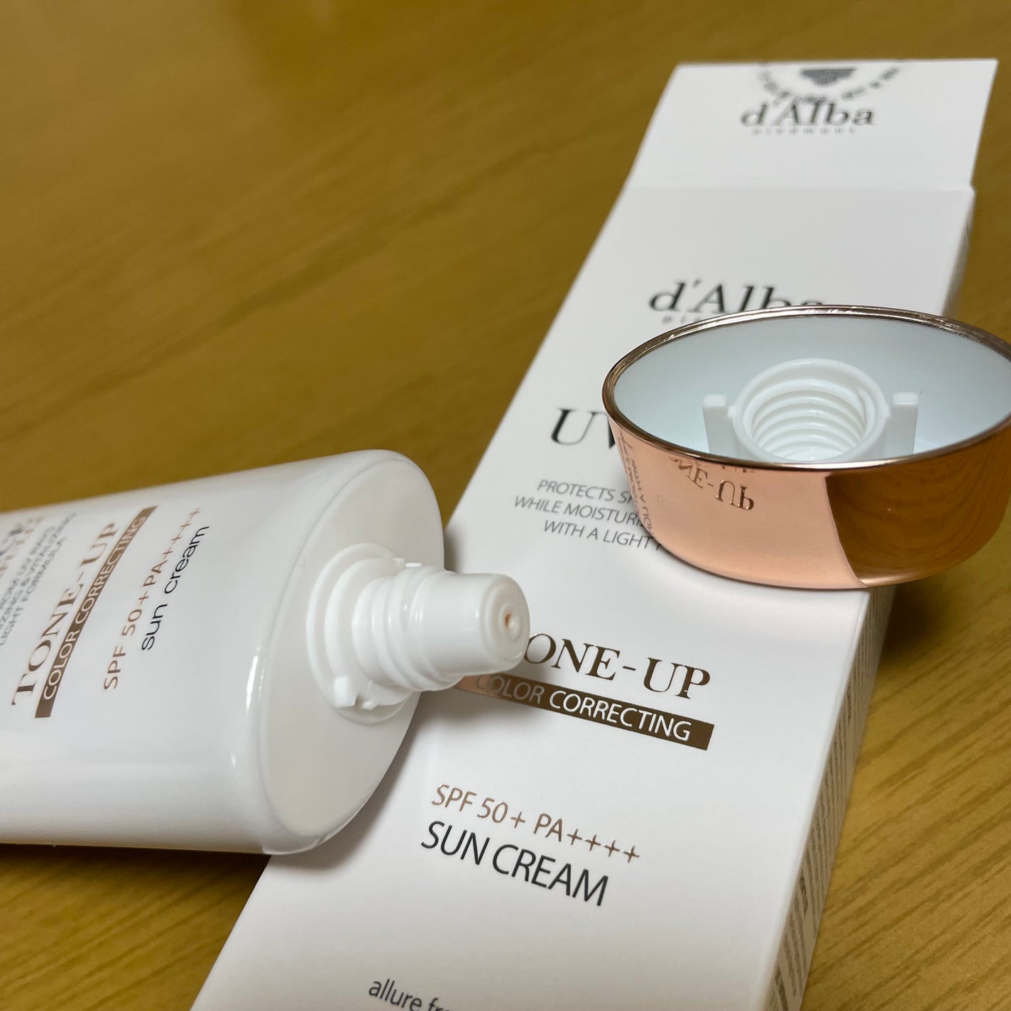 ウォータフルトーンアップサンクリーム/ダルバ/日焼け止めクリームを使ったクチコミ(2枚目)