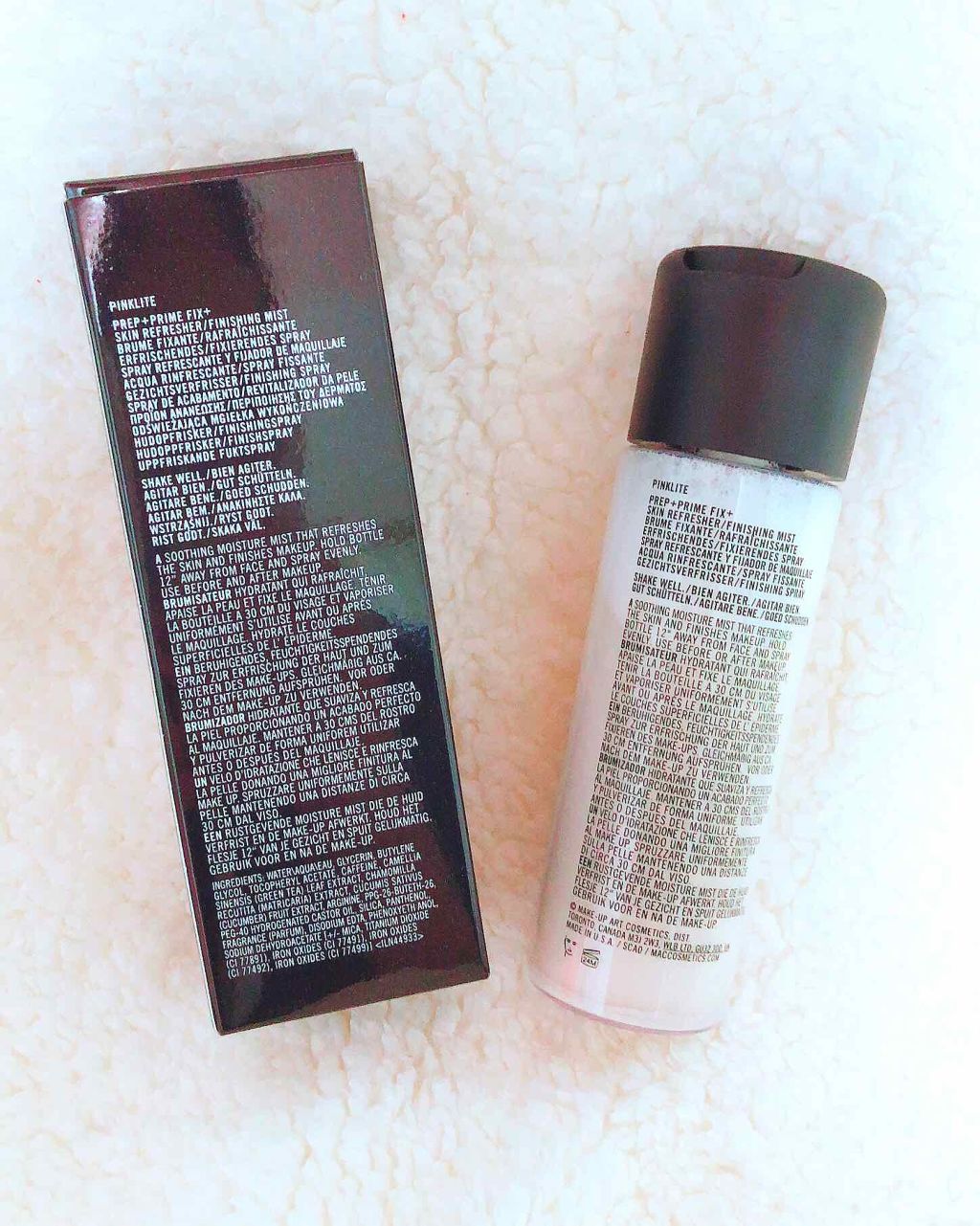 プレップ プライム フィックス+ ゴールドライト/ピンクライト/M・A・C/ミスト状化粧水を使ったクチコミ(2枚目)