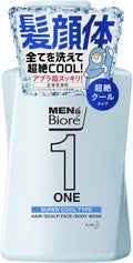 ONE オールインワン全身洗浄料 超絶クール リフレッシュグリーンの香り / メンズビオレ