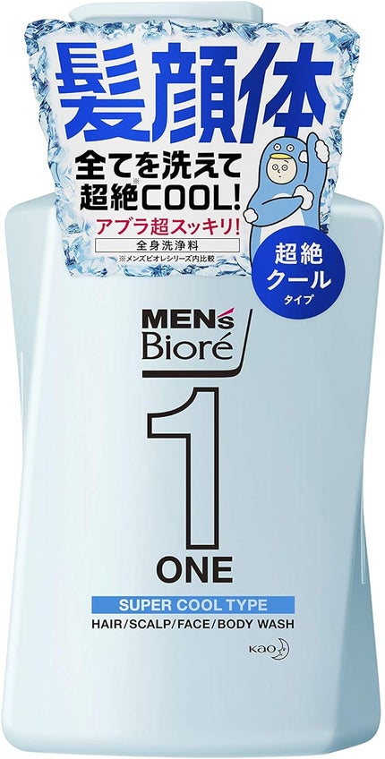 メンズビオレ ONE オールインワン全身洗浄料 超絶クール リフレッシュグリーンの香り