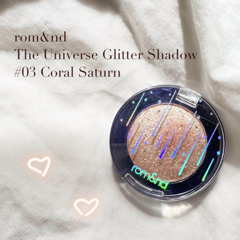 グリッター シャドウ カラー/rom&nd/グリッターを使ったクチコミ（1枚目）