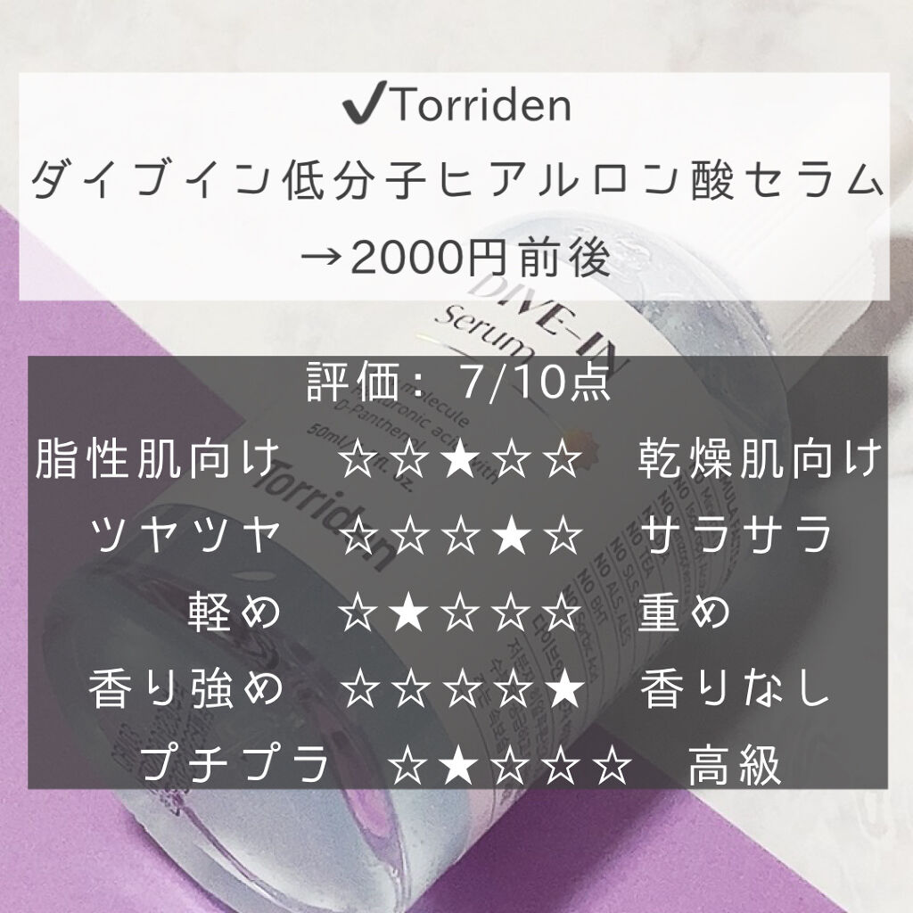 ダイブイン セラム/Torriden/美容液を使ったクチコミ（2枚目）