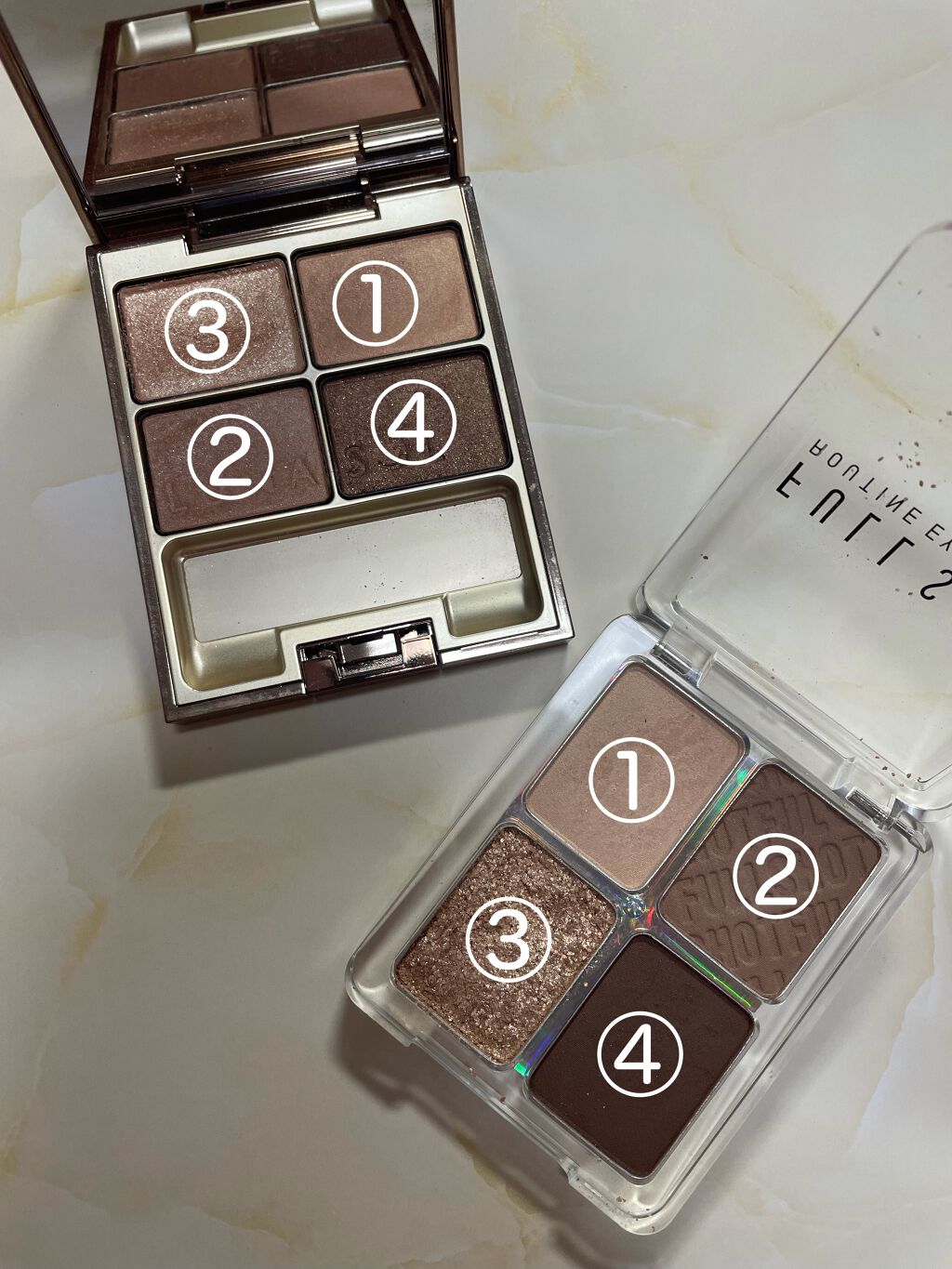 スキンモデリングアイズ/LUNASOL/アイシャドウパレットを使ったクチコミ(2枚目)