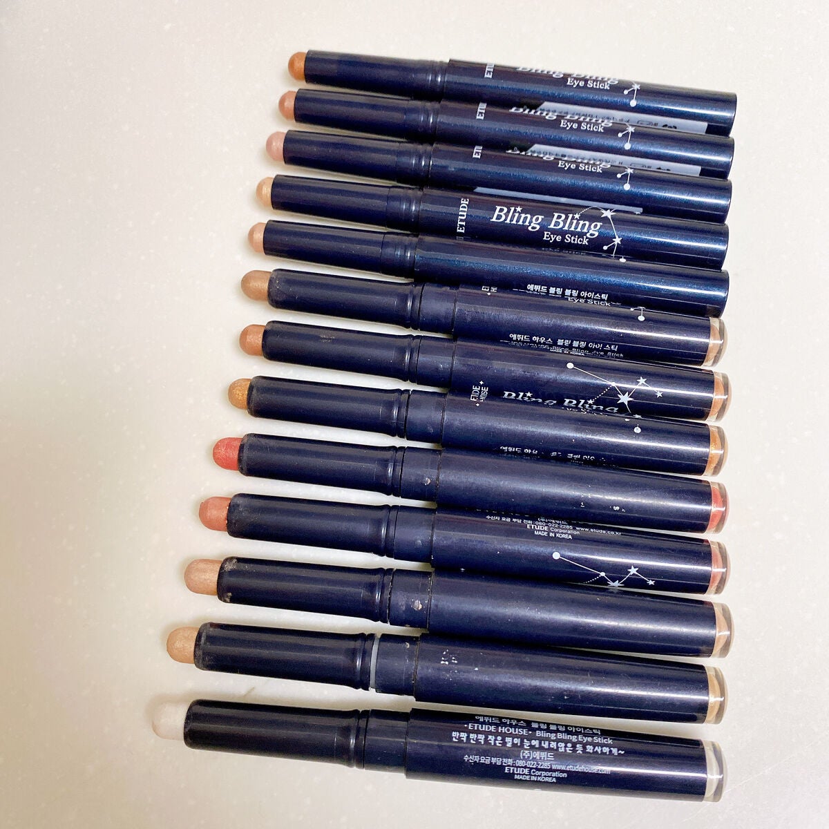 キラキラ アイシャドウ/ETUDE/スティックアイシャドウを使ったクチコミ(2枚目)
