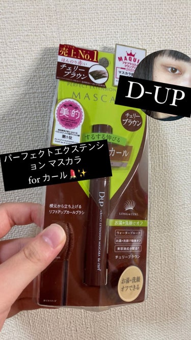 D-UP🌟
パーフェクトエクステンション マスカラ 
for カール (チェリーブラウン)💄✨



今回、Lipsを通して、D-UP様から
パーフェクトエクステンション マスカラ 
for カールを頂