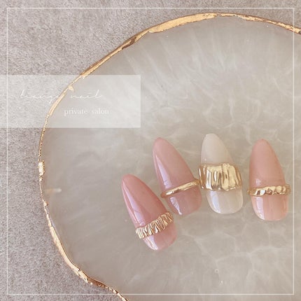 #リアンジェネイル,#柏ネイル,#ネイル,#ニュアンスネイル,#大人ニュアンスネイル,#秋ネイル,#冬ネイル,#リングネイル,#ミラーネイルのネイルデザイン