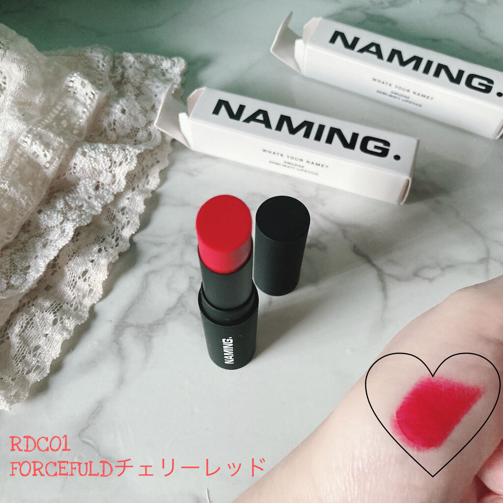 スマッジセミマットリップスティック RDW01 CHEERFUL