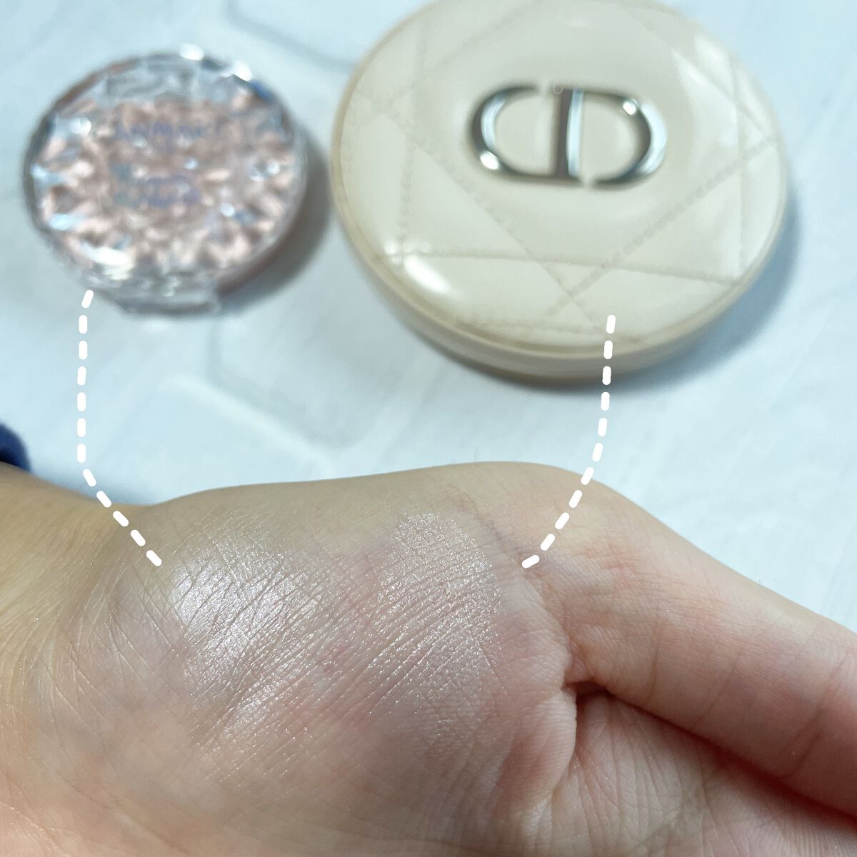 むにゅっとハイライター/キャンメイク/クリームハイライトを使ったクチコミ（2枚目）