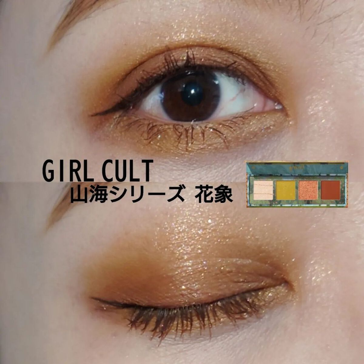 山海シリーズ 4色アイシャドウパレット 05 花象 elephant/GirlCult/アイシャドウパレットを使ったクチコミ（1枚目）