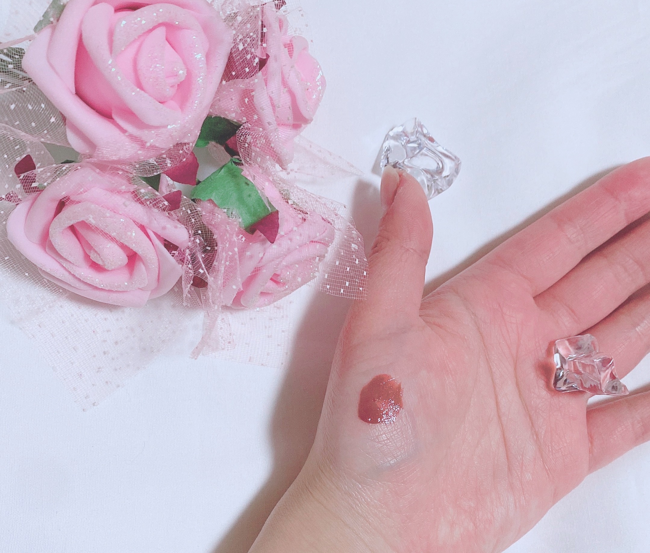 アディクション　リップ セラム ティント 003 Rose Tan/ADDICTION/リップティントを使ったクチコミ（3枚目）