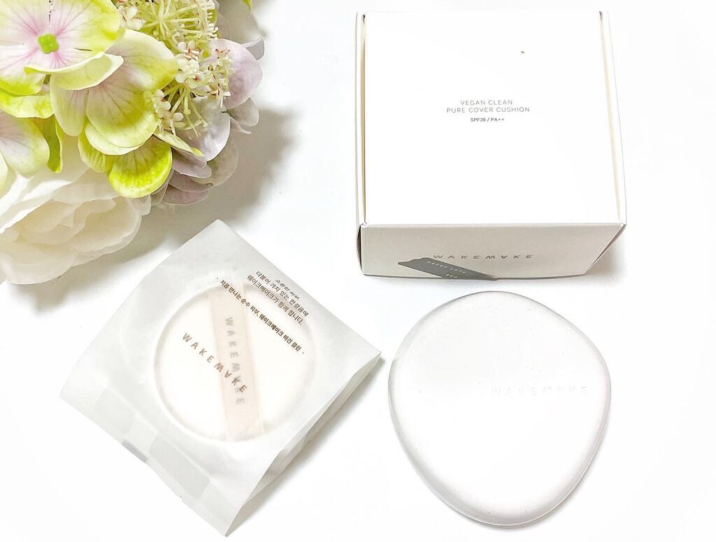 ビーガンクリーンピュアカバークッション/wakemake/クッションファンデーションを使ったクチコミ（1枚目）
