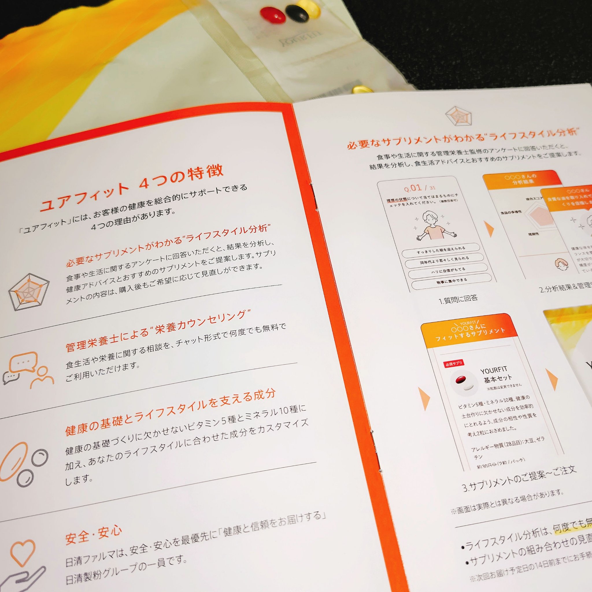 パーソナルサプリメント「YOURFIT」/日清ファルマ/健康サプリメントを使ったクチコミ（3枚目）