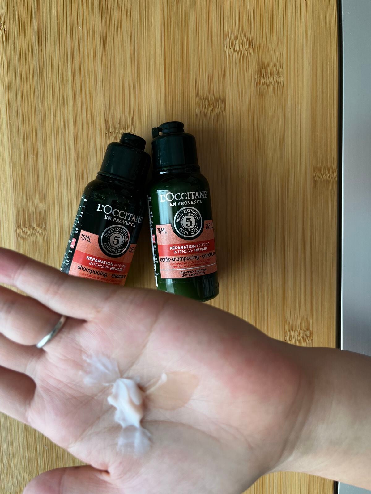 ファイブハーブスリペアリングシャンプー/コンディショナー/L'OCCITANE/シャンプー・コンディショナーを使ったクチコミ(2枚目)