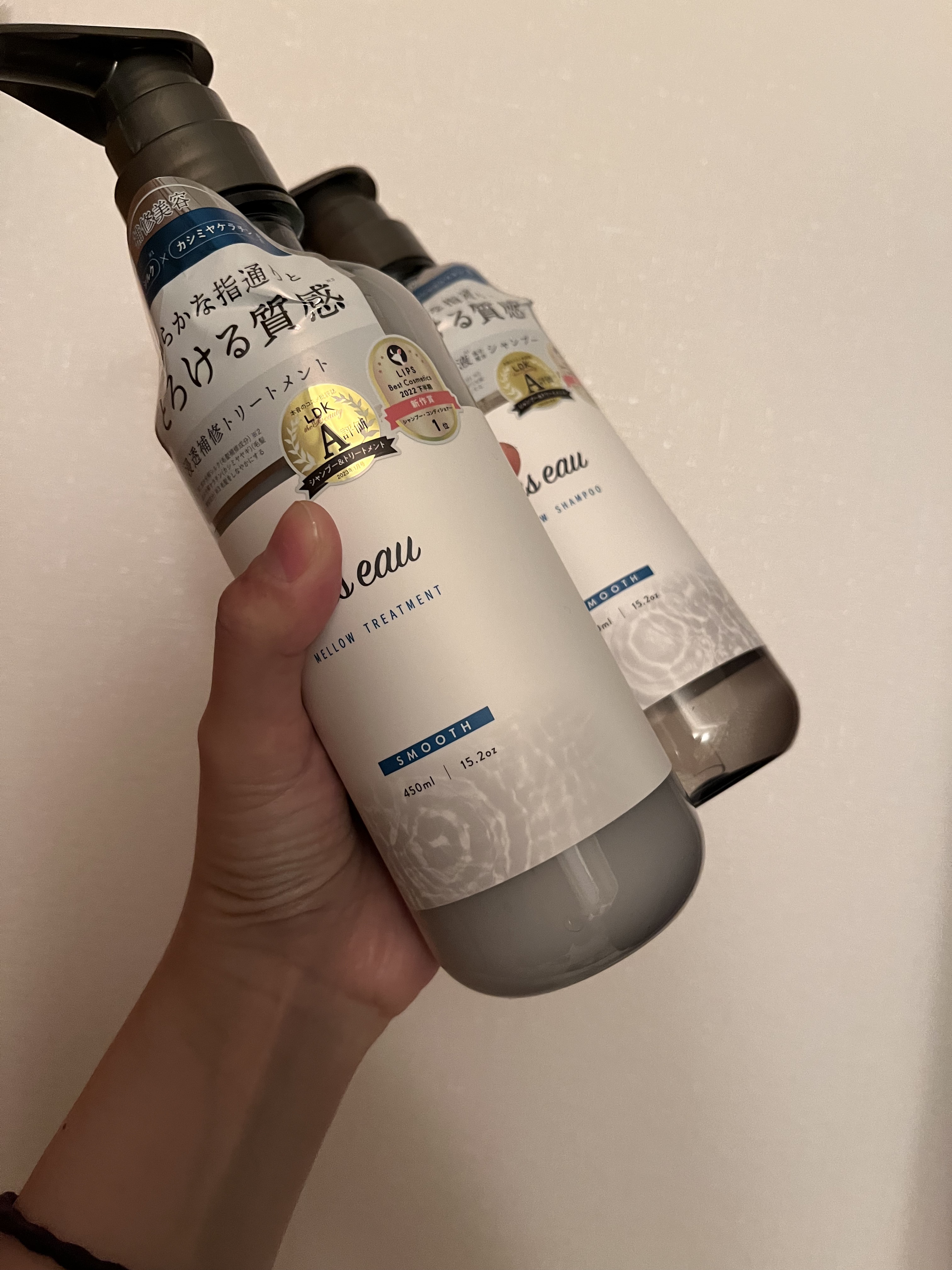 メロウシャンプー/メロウトリートメント/plus eau/市販シャンプーを使ったクチコミ（1枚目）