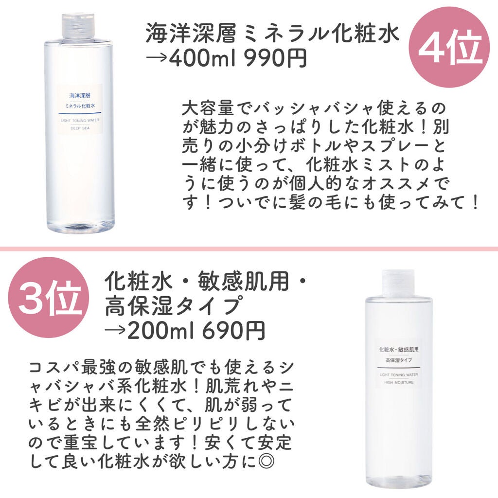 化粧水・敏感肌用・高保湿タイプ/無印良品/化粧水を使ったクチコミ(5枚目)