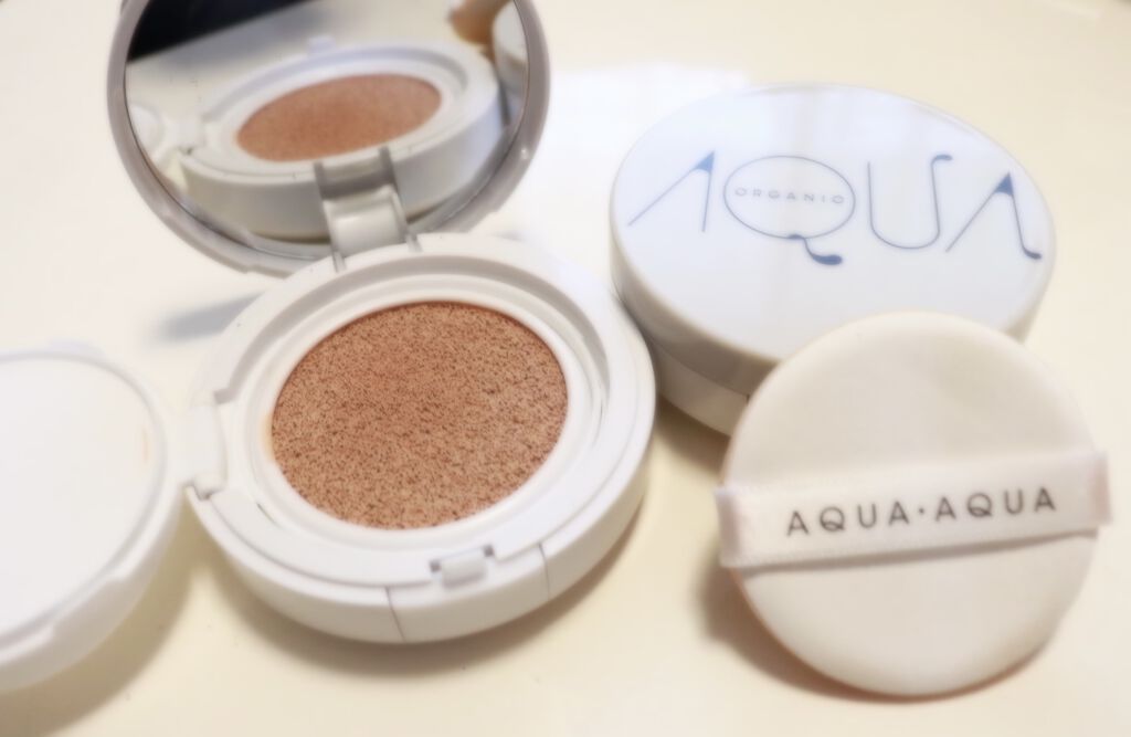 オーガニッククッションコンパクト/アクア・アクア/クッションファンデーションを使ったクチコミ（1枚目）