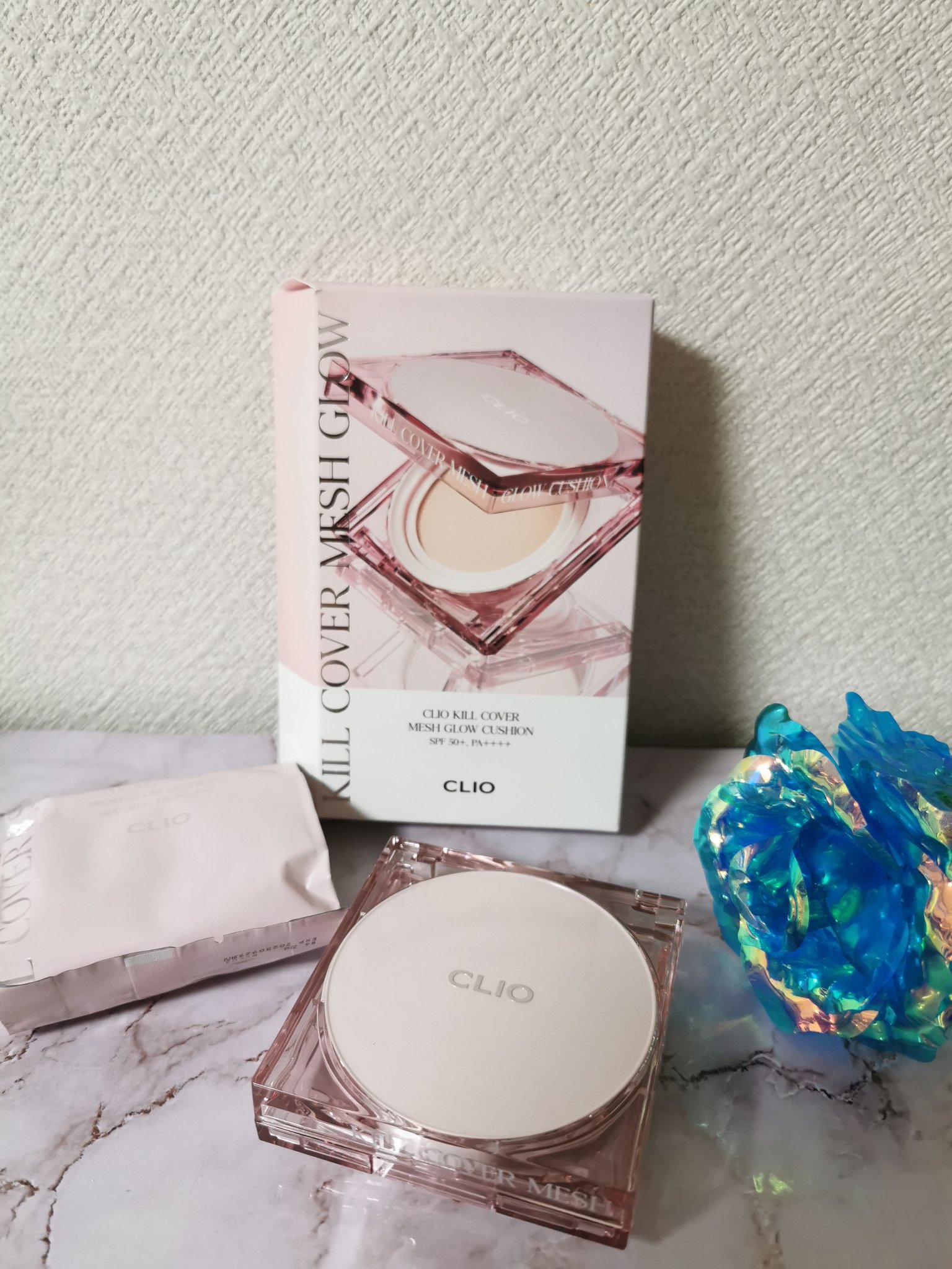 キル カバー メッシュ グロウ クッション 04 GINGER/CLIO/クッションファンデーションを使ったクチコミ（1枚目）